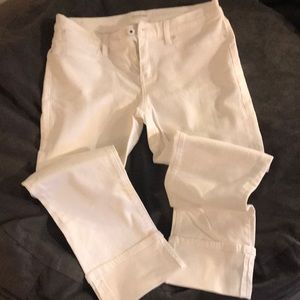 White Lila Ryan crop pants